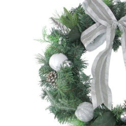 Bow And Pine Cone Artificial Christmas Wreath - 24-Inch, Unlit 6 Bow And Pine Cone Artificial Christmas Wreath - 24-Inch, Unlit -Optimal Christmas Shop northlight20s1574520b 80311.1667573490