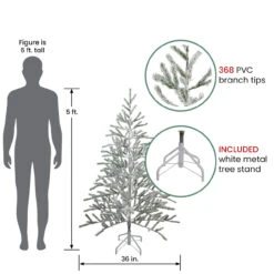 5' Flocked Alpine Twig Artificial Christmas Tree - Unlit -Optimal Christmas Shop northlight20v04004 78113.1682521110