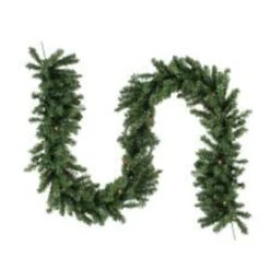 9' X 10" Green Pre-Lit Battery Operated LED Pine Artificial Christmas Garland - Multi Lights -Optimal Christmas Shop northlight20v15824 03 01441.1667569362
