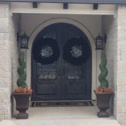 36" Black Colorado Spruce Artificial Halloween Wreath - Unlit -Optimal Christmas Shop northlight20v87068 cxpic 27832.1669140532