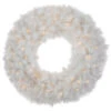 Pre-Lit White Alaskan Pine Artificial Christmas Wreath, 36-Inch, Warm White LED Lights -Optimal Christmas Shop northlight20v94181 temp 21815.1674058122