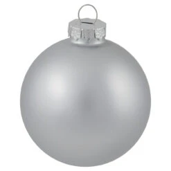 72ct Silver Shiny And Matte Christmas Glass Ball Ornaments 4" (100mm) 11 72ct Silver Shiny And Matte Christmas Glass Ball Ornaments 4" (100mm) -Optimal Christmas Shop northlight20wy15216 05 36591.1667576169
