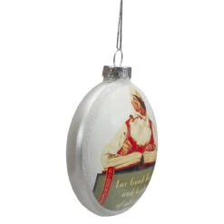 Set Of 3 Glass Norman Rockwell Christmas Disc Ornament -Optimal Christmas Shop northlight20yl93419203 95949.1667487919