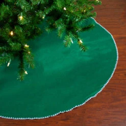 48" Red And White Shell Reversible Christmas Tree Skirt -Optimal Christmas Shop northlight 550023go 3 50654.1667491714