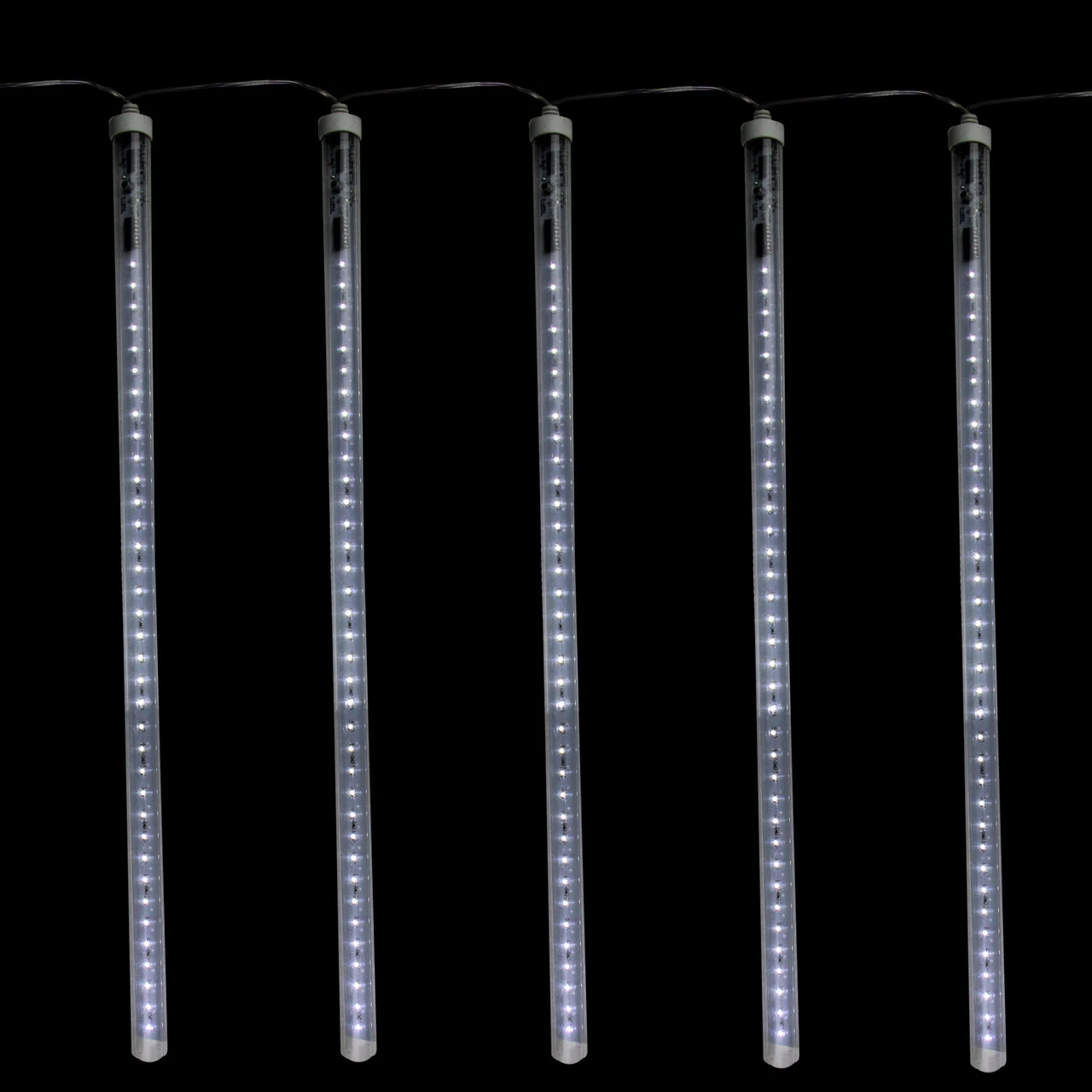 5 Transparent Dripping Icicle Snowfall Christmas Light Tubes - 13.25 Ft Clear Wire 3 5 Transparent Dripping Icicle Snowfall Christmas Light Tubes - 13.25 Ft Clear Wire