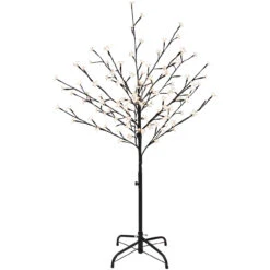 4' LED Lighted Cherry Blossom Flower Tree - Warm White Lights 7 4' LED Lighted Cherry Blossom Flower Tree - Warm White Lights -Optimal Christmas Shop northlight a32379 3 46560.1667641523