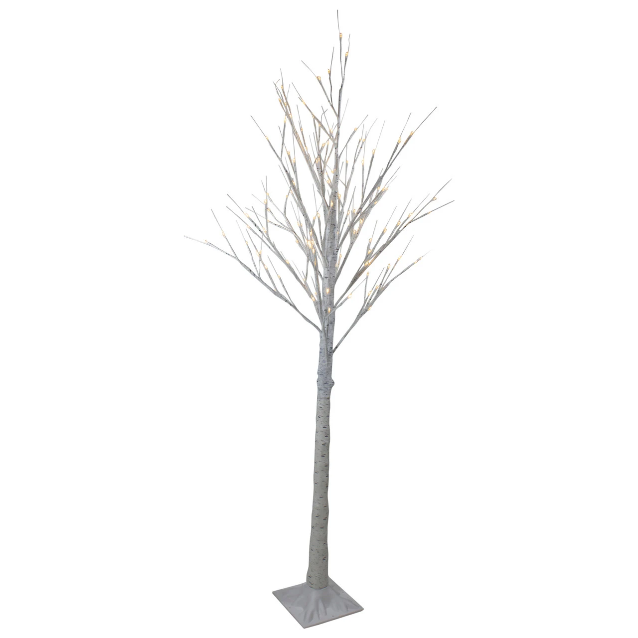 6' Lighted Christmas White Birch Twig Tree Outdoor Decoration - Warm White LED Lights 5 6' Lighted Christmas White Birch Twig Tree Outdoor Decoration - Warm White LED Lights - Image 3