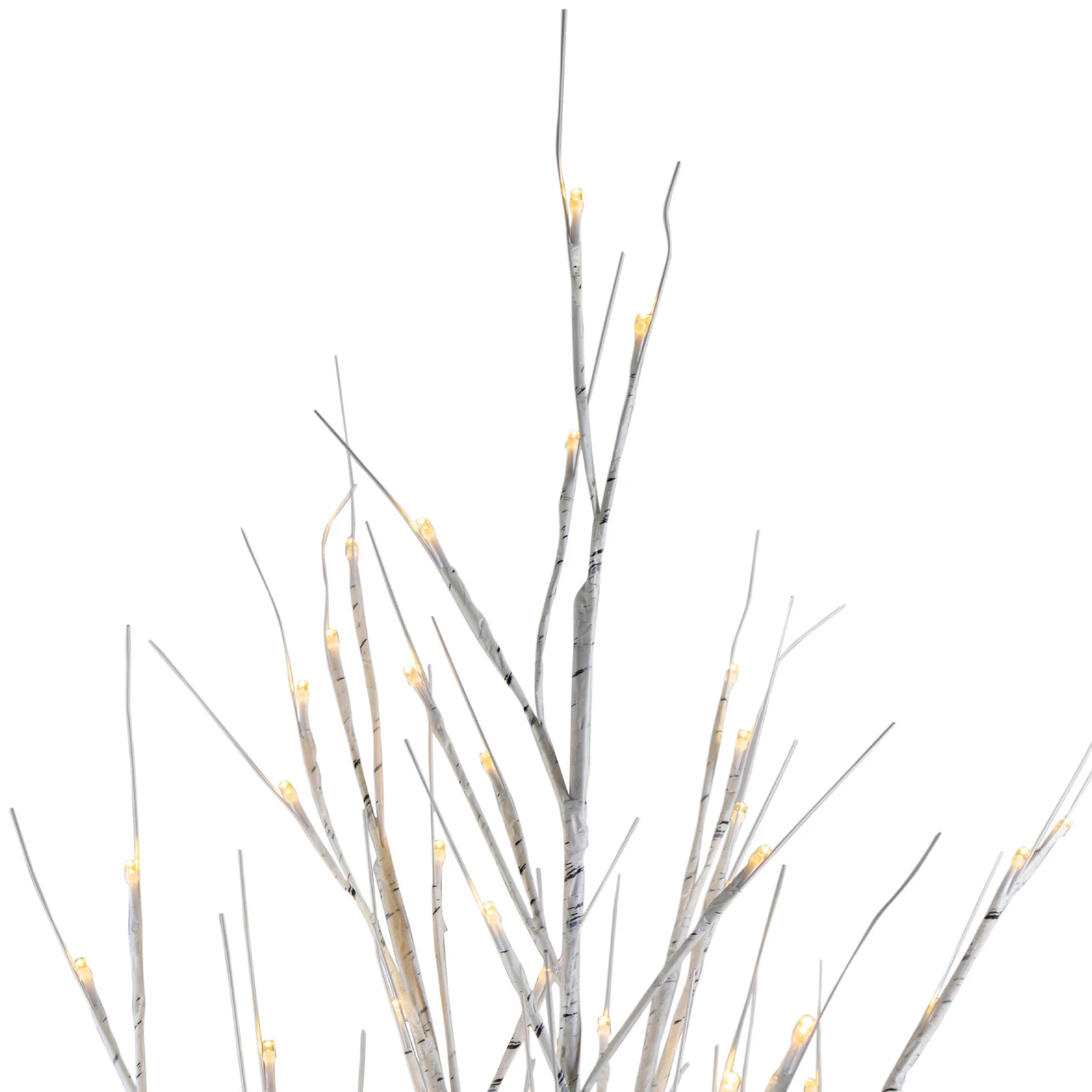 6' Lighted Christmas White Birch Twig Tree Outdoor Decoration - Warm White LED Lights 6 6' Lighted Christmas White Birch Twig Tree Outdoor Decoration - Warm White LED Lights - Image 4