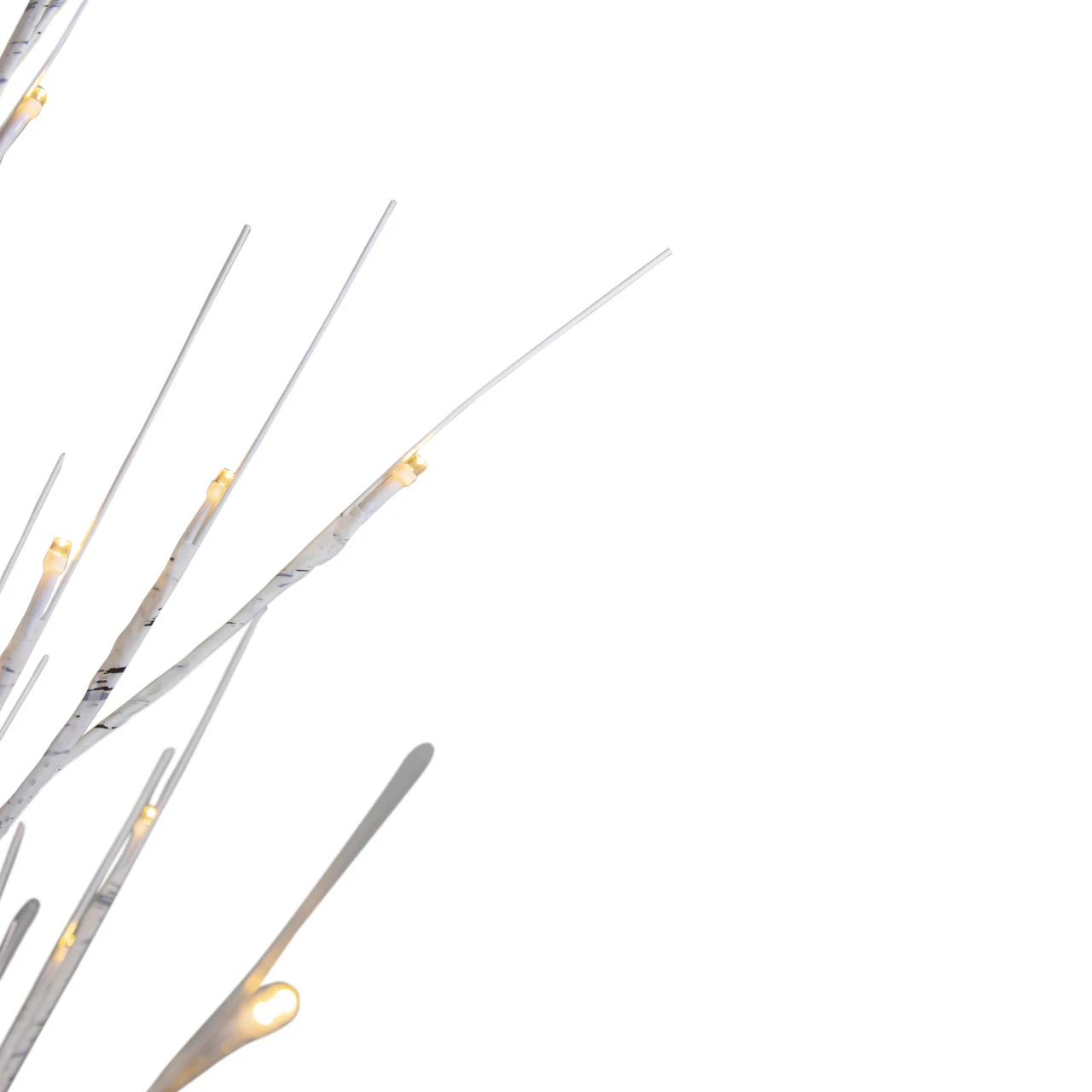 6' Lighted Christmas White Birch Twig Tree Outdoor Decoration - Warm White LED Lights 7 6' Lighted Christmas White Birch Twig Tree Outdoor Decoration - Warm White LED Lights - Image 5