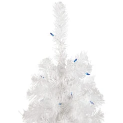 4' Pre-Lit Slim White Pine Artificial Christmas Tree - Blue Lights -Optimal Christmas Shop northlight b03894 3 updated 63915.1667575967