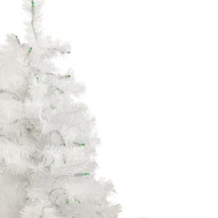 3' Pre-Lit Slim White Pine Artificial Christmas Tree - Green Lights -Optimal Christmas Shop northlight b03899 2 updated 07591.1667536396