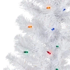 3' Pre-lit White Pine Artificial Christmas Tree - Multi Lights -Optimal Christmas Shop northlight b03900 3 56237.1667659876