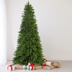 10' Slim Eastern Pine Artificial Christmas Tree - Unlit -Optimal Christmas Shop northlight b36391 7 02300.1667663039