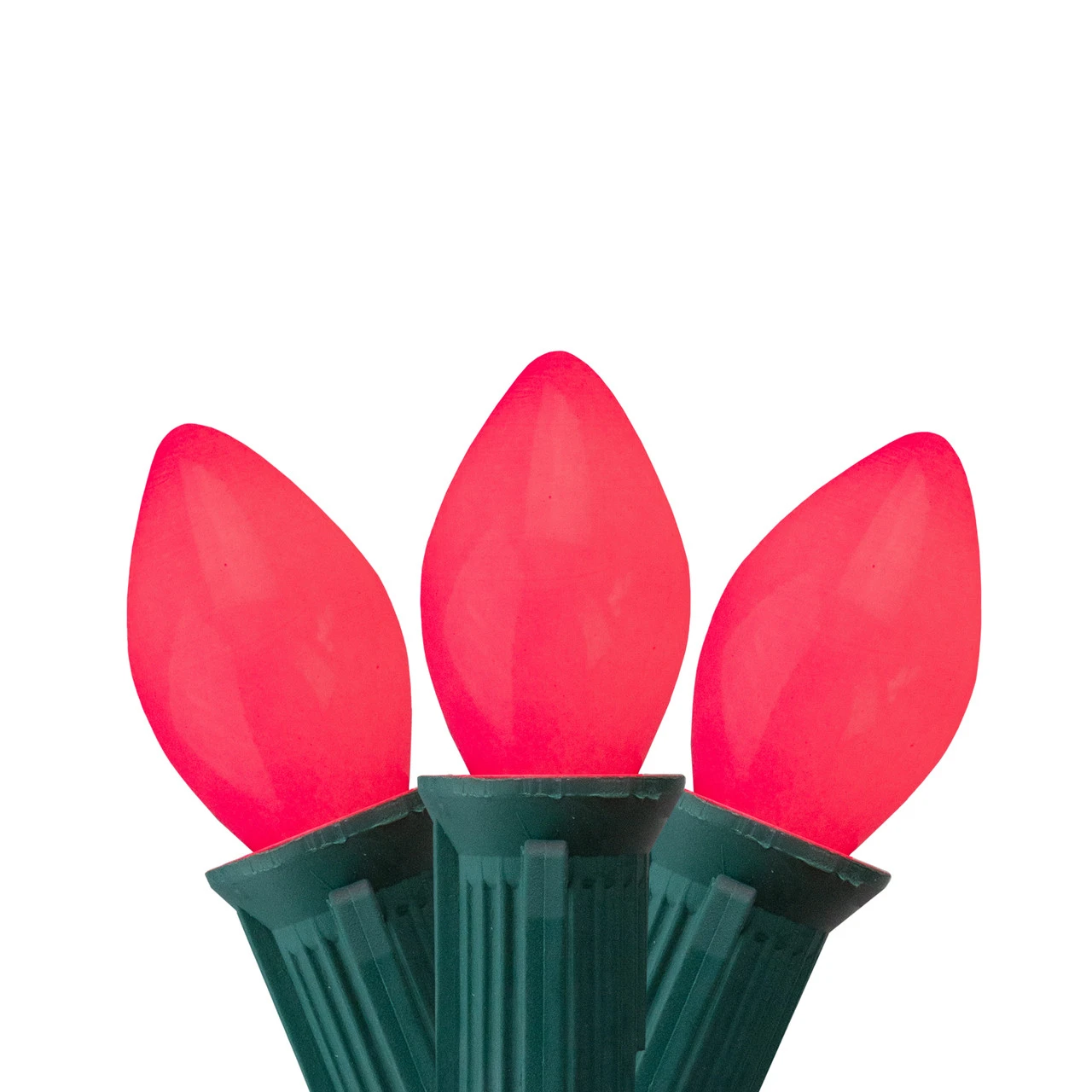 25-Count Opaque Pink C7 Christmas Lights Set, 24ft Green Wire 3 25-Count Opaque Pink C7 Christmas Lights Set, 24ft Green Wire