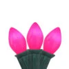 25-Count Opaque Pink C7 Christmas Light Set, 24 Ft Green Wire -Optimal Christmas Shop northlight b4bg8p11 1 31114.1667663006