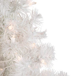 2' Pre-Lit Slim Tinsel Artificial Christmas Tree- Clear Lights -Optimal Christmas Shop northlight b83500 2new 20889.1668002160