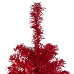 4' Pre-Lit Slim Red Artificial Christmas Tree - Clear Lights 9 4' Pre-Lit Slim Red Artificial Christmas Tree - Clear Lights -Optimal Christmas Shop northlight b83508 1 50404.1667488436