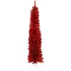 6' Pencil Red Tinsel Artificial Christmas Tree - Unlit -Optimal Christmas Shop northlight b83511 1 71084.1669400513