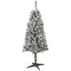 4' Pre-Lit Flocked Pine Artificial Christmas Tree, Clear Lights -Optimal Christmas Shop northlight b8353220flocked 1new 26270.1668031084