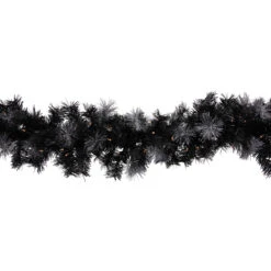 6' Pre-Lit Black Artificial Christmas Garland With Timer - Warm White LED Lights 11 6' Pre-Lit Black Artificial Christmas Garland With Timer - Warm White LED Lights -Optimal Christmas Shop northlight b83536 2 99659.1684767926