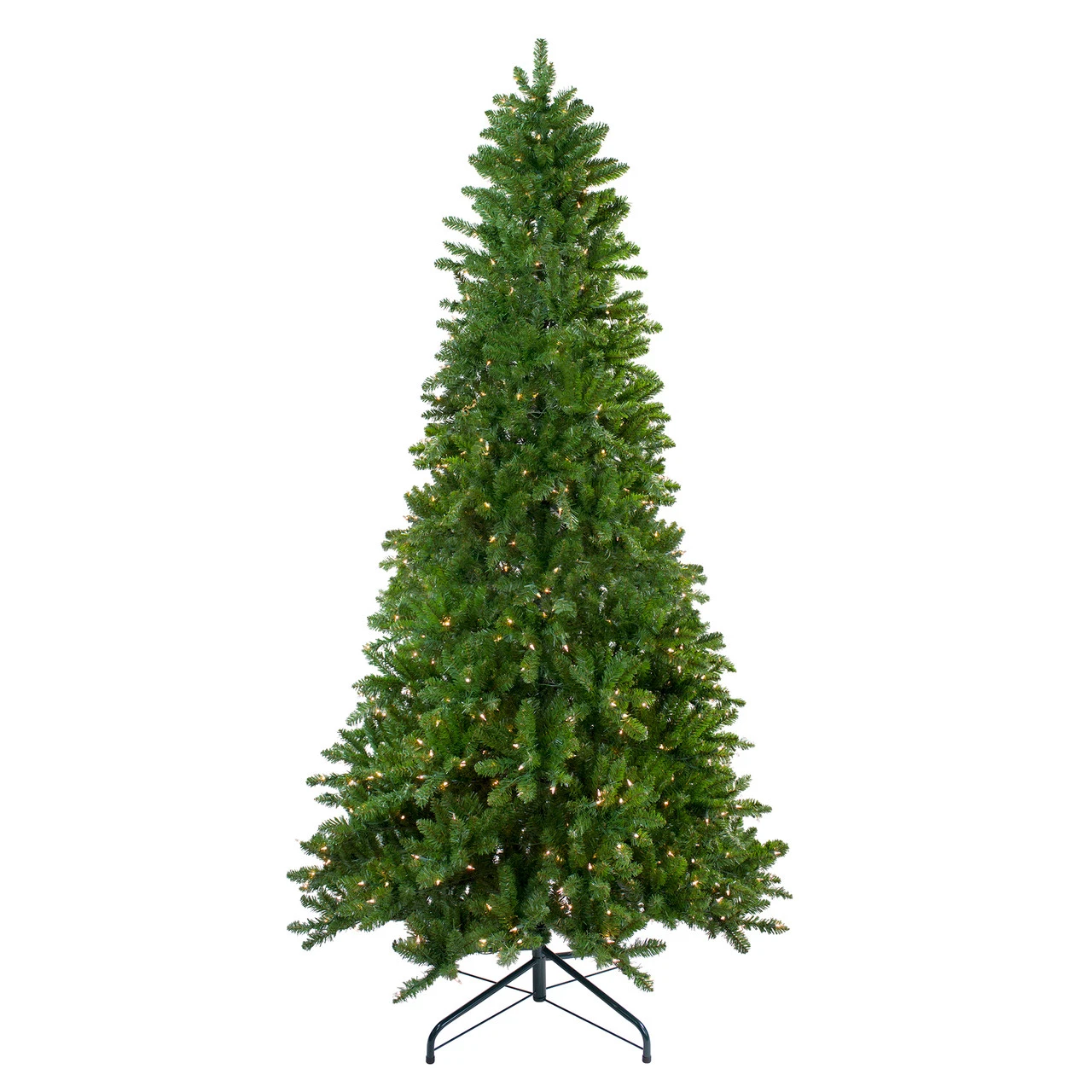 7.5' Pre-Lit Slim Eastern Pine Artificial Christmas Tree - Clear Lights 3 7.5' Pre-Lit Slim Eastern Pine Artificial Christmas Tree - Clear Lights