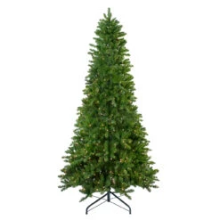 12' Pre-Lit Eastern Pine Slim Artificial Christmas Tree - Clear Lights