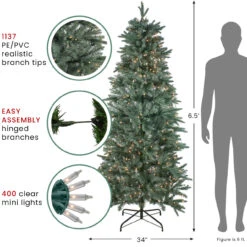 6.5' Pre-Lit Slim Washington Frasier Fir Artificial Christmas Tree - Clear Lights 13 6.5' Pre-Lit Slim Washington Frasier Fir Artificial Christmas Tree - Clear Lights -Optimal Christmas Shop northlight b84774 updated august 72542.1667536739