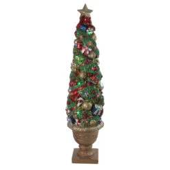 5' Prelit Fiber Optic LED Topiary Outdoor Artificial Christmas Tree 5 5' Prelit Fiber Optic LED Topiary Outdoor Artificial Christmas Tree -Optimal Christmas Shop northlight bg14949 1 53584.1667573464