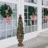 5' Prelit Fiber Optic LED Topiary Outdoor Artificial Christmas Tree -Optimal Christmas Shop northlight bg14949 63978.1667573464