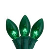 25-Count Green Transparent C9 Christmas Light Set, 25ft Green Wire -Optimal Christmas Shop northlight c42g8711 updated 30717.1667576683