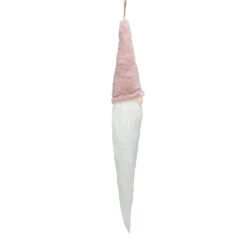 24" Plush Pink And White Holiday Collections Hanging Gnome Christmas Ornament -Optimal Christmas Shop northlight de89508 3 sample 92022.1667488092