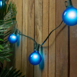 Set Of 15 Blue Satin G50 Globe Christmas Lights - Green Wire 6 Set Of 15 Blue Satin G50 Globe Christmas Lights - Green Wire -Optimal Christmas Shop northlight dl16001 2 78448.1667584290