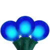 Set Of 15 Blue Satin G50 Globe Christmas Lights - Green Wire 2 Set Of 15 Blue Satin G50 Globe Christmas Lights - Green Wire -Optimal Christmas Shop northlight dl16001 sample 86509.1667584289
