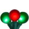 15-Count Red And Green G50 Globe Christmas Light Set, 13.5 Ft Green Wire -Optimal Christmas Shop northlight dl16003 sample 92317.1667516288