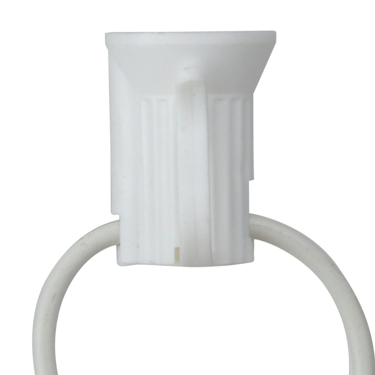 50' White Commercial C7 Christmas Light Socket Set 4 50' White Commercial C7 Christmas Light Socket Set - Image 2
