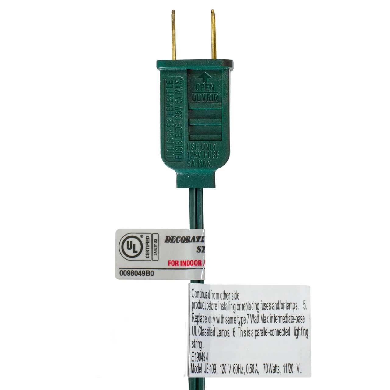 Set Of 15 Blue Satin G50 Globe Christmas Lights - Green Wire 5 Set Of 15 Blue Satin G50 Globe Christmas Lights - Green Wire - Image 3