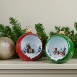 Set Of 2 LED Lighted Winter Scene Christmas Ornament Decorations 5.75" 9 Set Of 2 LED Lighted Winter Scene Christmas Ornament Decorations 5.75" -Optimal Christmas Shop northlight dw27706 4 55494.1667572700