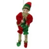 12" Red And Green Bendable Elf In A Suit Hanging Christmas Ornament -Optimal Christmas Shop northlight e27402 99292.1667623269