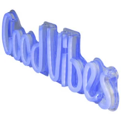 19” Bright Blue Neon Style Good Vibes LED Lighted Wall Sign -Optimal Christmas Shop northlight fm91367 1 27153.1667641905