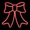 15" Red LED Lighted Neon Style Bow Christmas Window Silhouette -Optimal Christmas Shop northlight fm94474 on20black 14254.1667540261