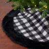 48" Black And White Buffalo Plaid Christmas Tree Skirt -Optimal Christmas Shop northlight fo26656 1 sampleupdated 05267.1667530449