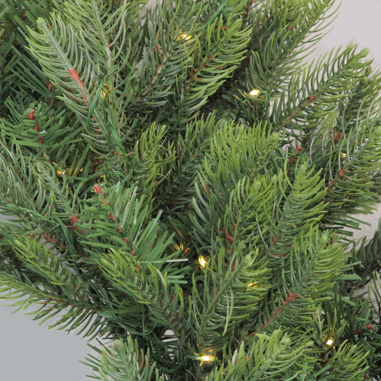 Pre-Lit LED Oregon Noble Fir Artificial Christmas Wreath - 30-Inch, Warm White Lights 5 Pre-Lit LED Oregon Noble Fir Artificial Christmas Wreath - 30-Inch, Warm White Lights - Image 3