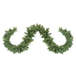 9' X 9" Pre-Lit LED Oregon Noble Fir Artificial Christmas Garland - Warm White Lights