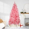 6' Pre-Lit Slim Flocked Pine Artificial Christmas Tree - Clear Lights -Optimal Christmas Shop northlight gb16044 same20as20gb16045 21414.1667573691