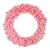 Pre-Lit Flocked Pink Artificial Christmas Wreath - 36 Inch, Clear Lights -Optimal Christmas Shop northlight gb16047 23939.1667584136
