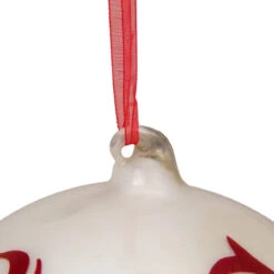 6" Red And White Merry Christmas Glass Ball Ornament -Optimal Christmas Shop northlight gb28223 1 90166.1669835680