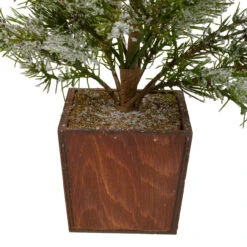 28" Potted Frosted Pine Artificial Christmas Tree – Unlit -Optimal Christmas Shop northlight gb90521 1 68050.1667573729