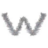 9' X 12" Pre-Lit Silver Tinsel Artificial Christmas Garland, Clear Lights -Optimal Christmas Shop northlight gb91003 78174.1667530468