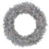 36" Pre-Lit Silver Tinsel Artificial Christmas Wreath, Clear Lights 1 36" Pre-Lit Silver Tinsel Artificial Christmas Wreath, Clear Lights -Optimal Christmas Shop northlight gb91011 68923.1677642790