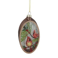 6" Cardinal Glass Plate Christmas Ornament -Optimal Christmas Shop northlight gb94421 sample 2 93990.1669907970
